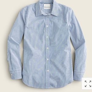 J. Crew Women's Slim Cotton Poplin Shirt NWT